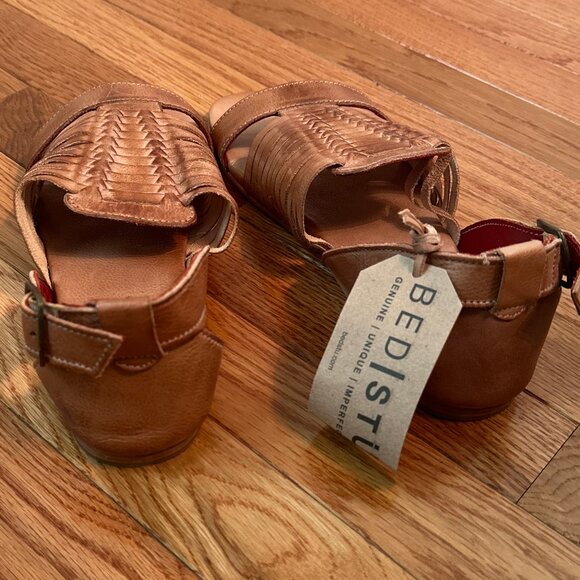 Bed|Stu Ingrit Tan Rustic Huarache Sandals - Picture 3 of 4